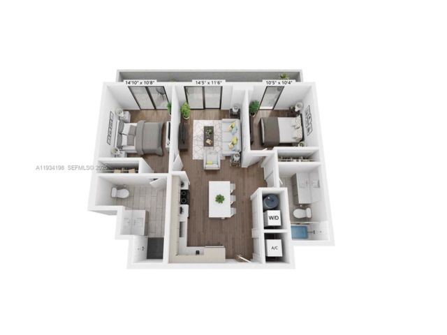  2 BR,  2.00 BTH &nbsp; style home in Coconut Grove