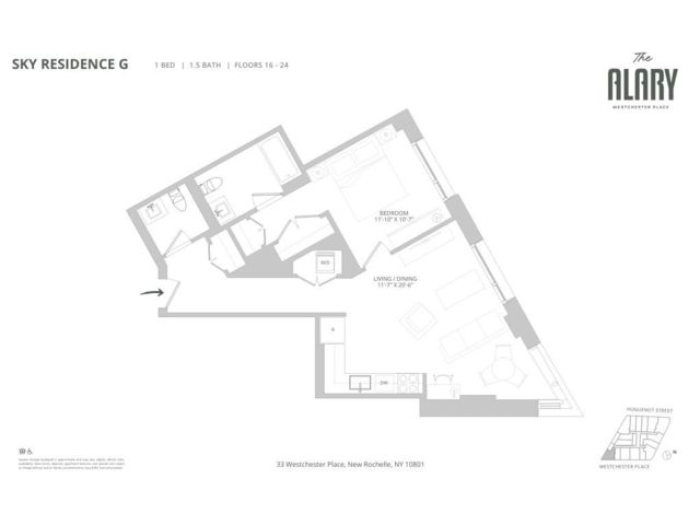  1 BR,  2.00 BTH &nbsp;Modern style home in New Rochelle