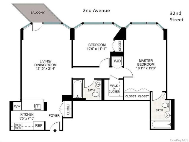  2 BR,  2.00 BTH &nbsp;High rise style home in New York (manhattan)
